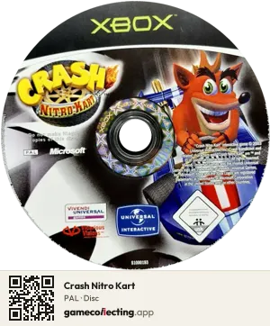 Crash Nitro Kart Xbox, PAL disc