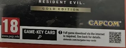 Resident Evil Village, the PEGI square on its front
