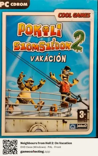 Neighbours from Hell 2: On Vacation Computer, PAL box front