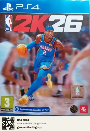 NBA 2K26 PlayStation 4, Italy box front