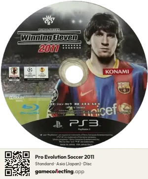 Pro Evolution Soccer 2011 PlayStation 3, Asia disc