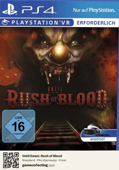 Until Dawn: Rush of Blood PlayStation 4, Germany box front