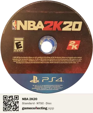NBA 2K20 PlayStation 4, NTSC disc