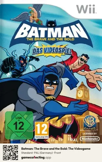 Batman: The Brave and the Bold: The Videogame Nintendo Wii, Germany box front