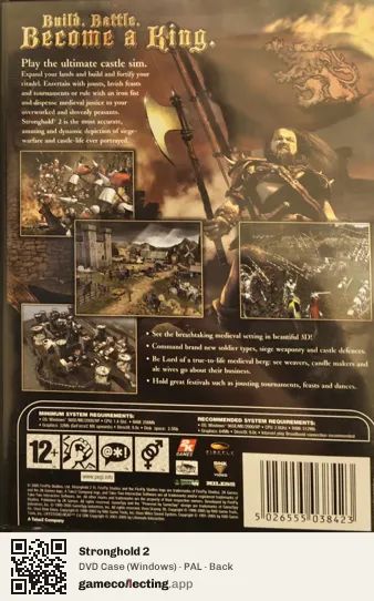 Stronghold 2 Computer, PAL box back