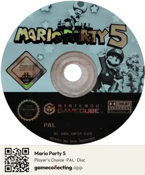 Mario Party 5 Nintendo GameCube, PAL disc