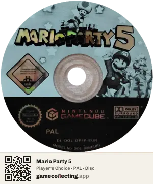 Mario Party 5 Nintendo GameCube, PAL disc