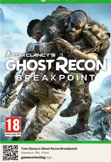 Tom Clancy's Ghost Recon Breakpoint Xbox One, PAL box front