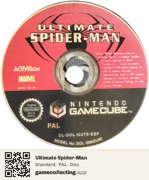 Ultimate Spider-Man Nintendo GameCube, PAL disc
