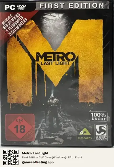 Metro: Last Light Computer, PAL box front
