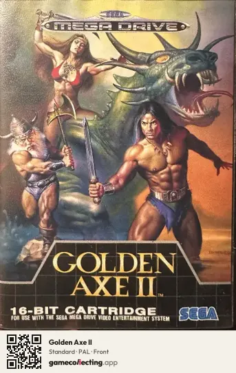 Golden Axe II Sega Mega Drive / Genesis, PAL box front