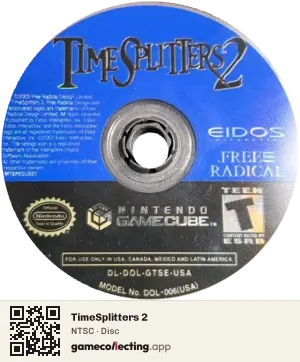 TimeSplitters 2 Nintendo GameCube, NTSC disc
