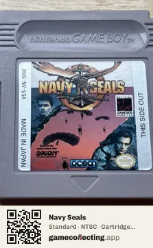 Navy Seals Game Boy, NTSC cartridge label