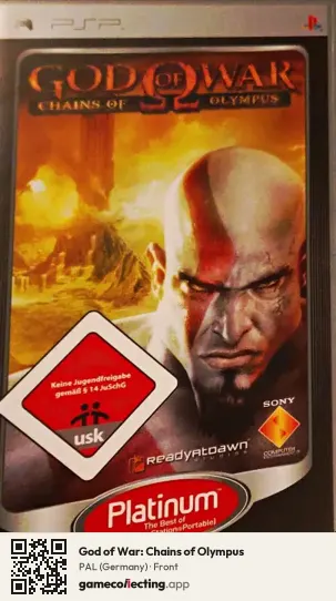 God of War: Chains of Olympus PlayStation Portable, Germany box front