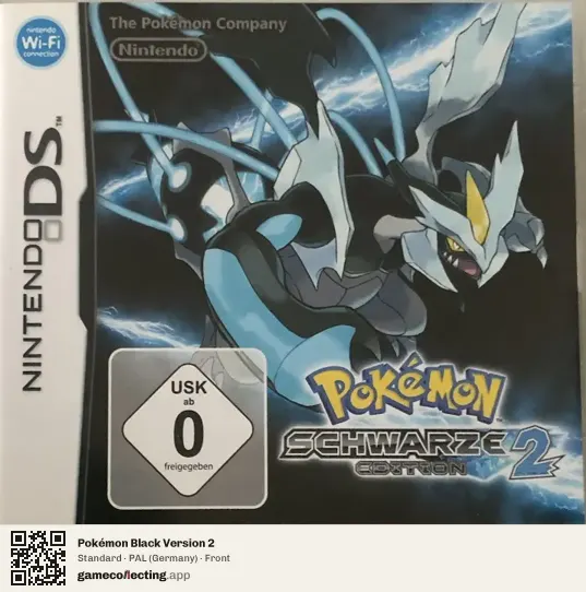 Pokémon Black Version 2 Nintendo DS, Germany box front