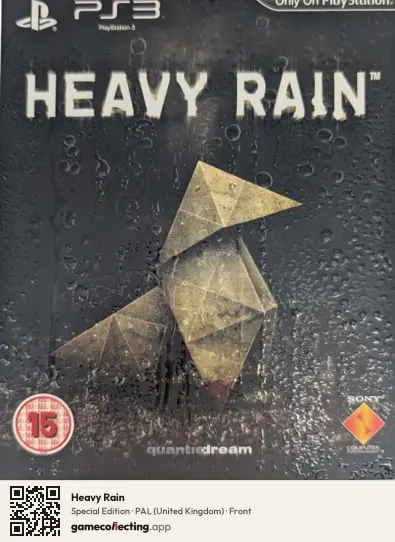 Heavy Rain PlayStation 3, United Kingdom box front