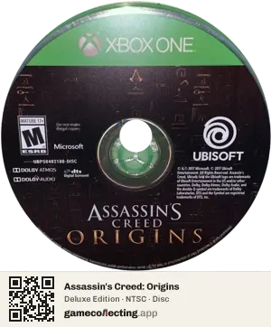 Assassin's Creed: Origins Xbox One, NTSC disc