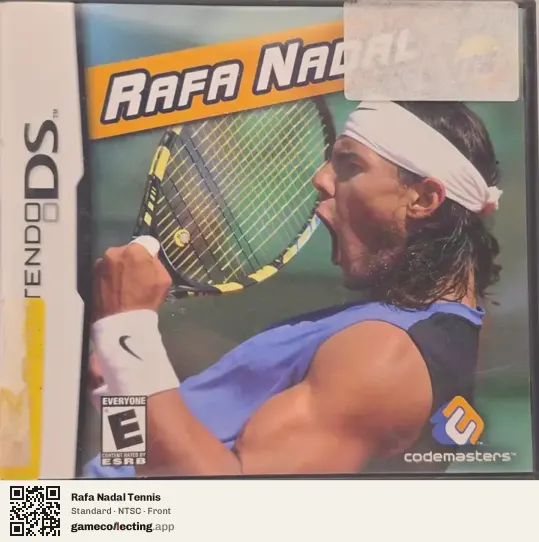 Rafa Nadal Tennis Nintendo DS, NTSC box front