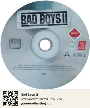 Bad Boys II Computer, PAL disc