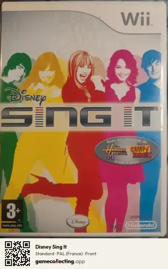 Disney Sing It Nintendo Wii, France box front
