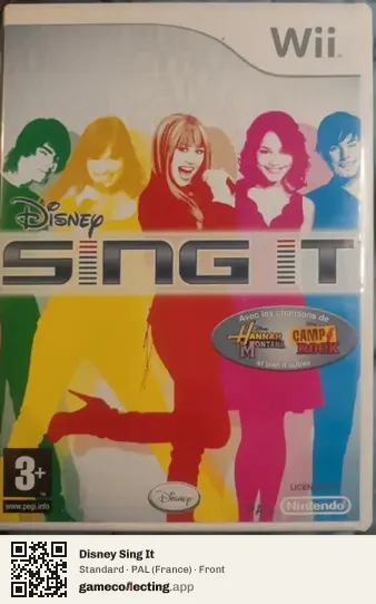 Disney Sing It Nintendo Wii, France box front