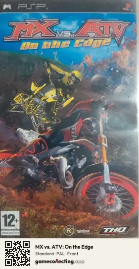 MX vs. ATV: On the Edge PlayStation Portable, PAL box front