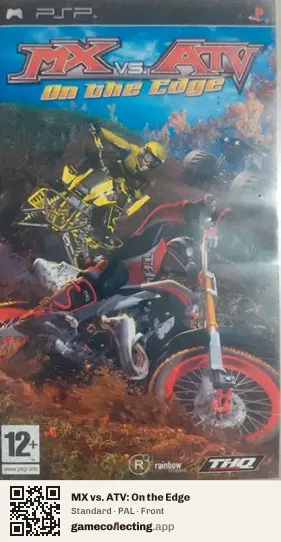 MX vs. ATV: On the Edge PlayStation Portable, PAL box front