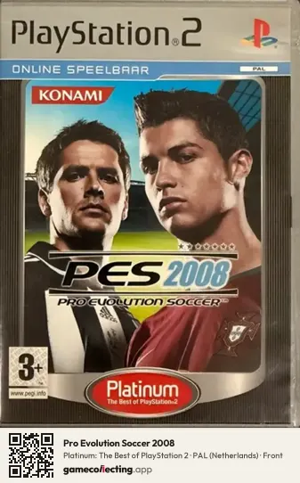 Pro Evolution Soccer 2008 PlayStation 2, Netherlands box front