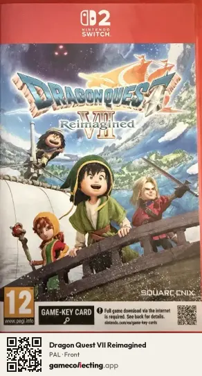 Dragon Quest VII Reimagined Nintendo Switch 2, PAL box front