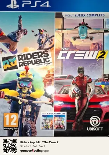 Riders Republic / The Crew 2 PlayStation 4, PAL box front