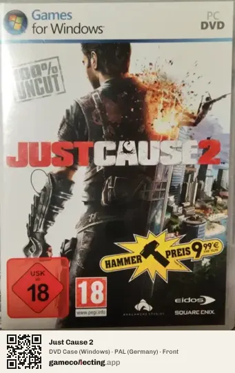Just Cause 2 Computer, Germany box front