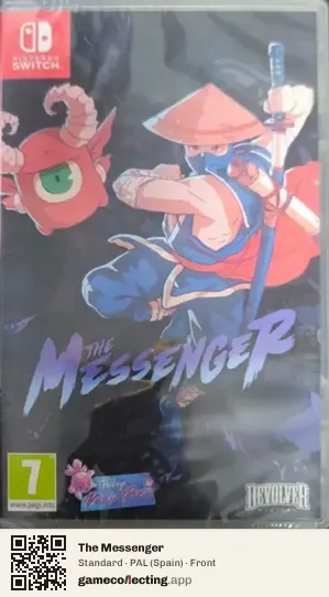 The Messenger Nintendo Switch, Spain box front