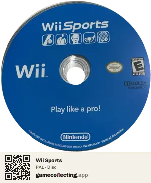 Wii Sports Nintendo Wii, PAL disc