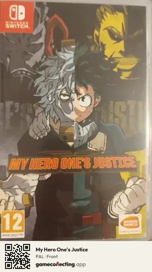 My Hero One's Justice Nintendo Switch, PAL box front