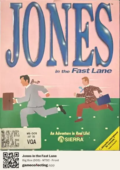 Jones in the Fast Lane Computer, NTSC box front