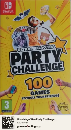Ultra Mega Xtra Party Challenge Nintendo Switch, PAL box front