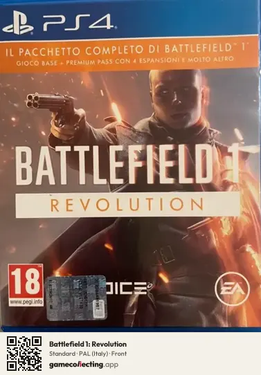 Battlefield 1: Revolution PlayStation 4, Italy box front