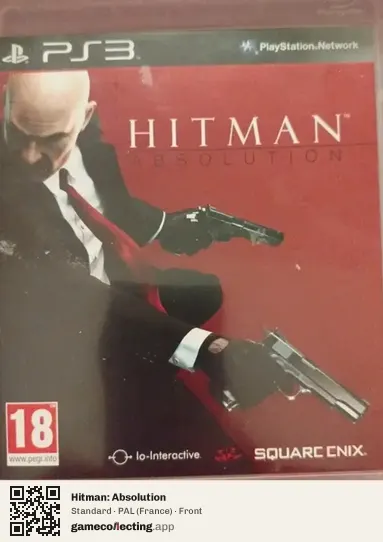Hitman: Absolution PlayStation 3, France box front