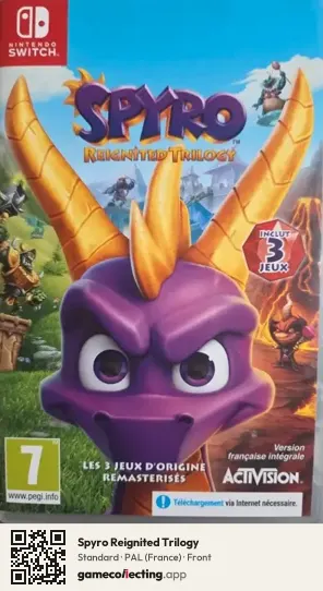 Spyro Reignited Trilogy Nintendo Switch, France box front