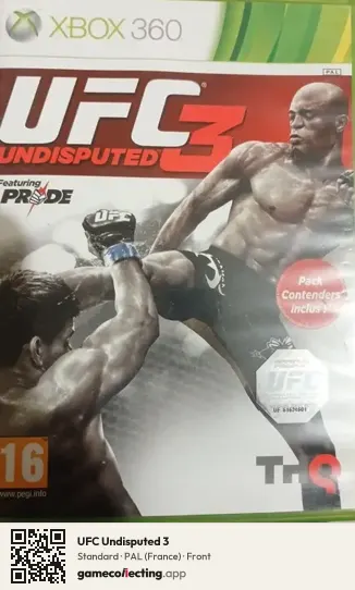 UFC Undisputed 3 Xbox 360, France box front