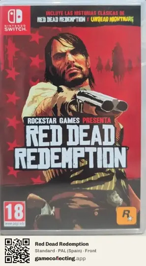 Red Dead Redemption Nintendo Switch, Spain box front