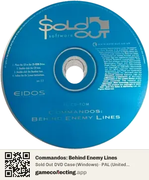 Commandos: Behind Enemy Lines Computer, PAL disc