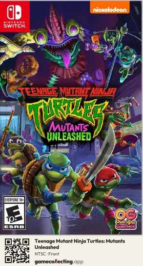 Teenage Mutant Ninja Turtles: Mutants Unleashed Nintendo Switch, NTSC box front