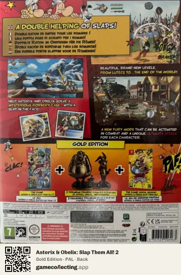 Asterix & Obelix: Slap Them All! 2 Nintendo Switch, PAL box back