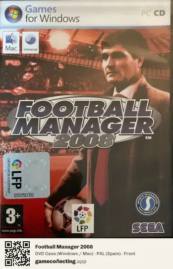 Football Manager 2008 Computer, Spain box front