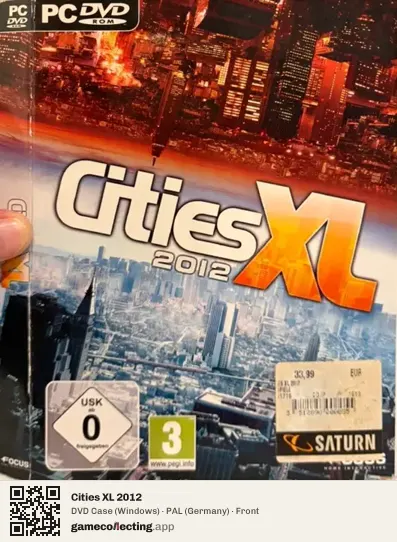 Cities XL 2012 Computer, Germany box front