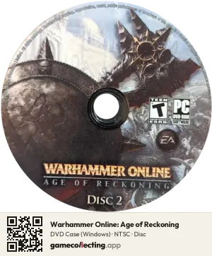 Warhammer Online: Age of Reckoning Computer, NTSC disc