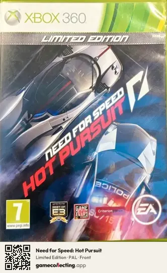 Need for Speed: Hot Pursuit Xbox 360, PAL box front