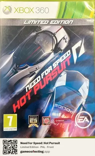 Need for Speed: Hot Pursuit Xbox 360, PAL box front