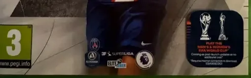 FIFA 23, the PEGI square on its front